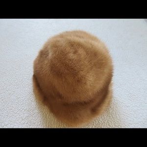 Mr.D real mink fur vintage hat size22